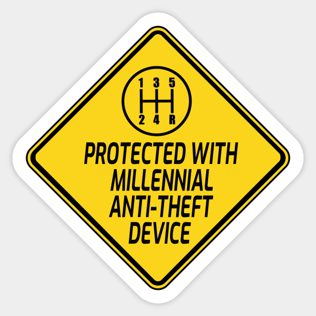 Equipped With Millennial AntiTheft Device Millennial Anti Theft